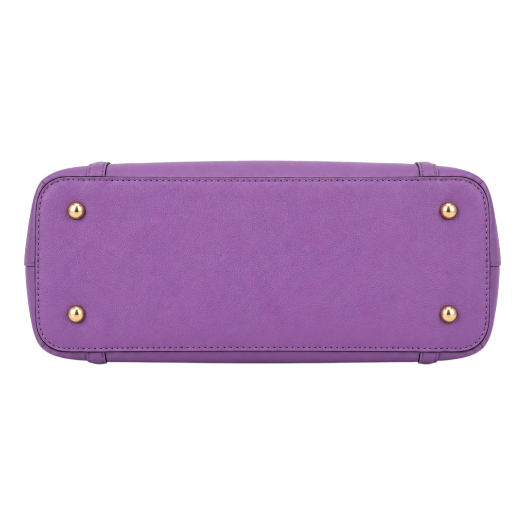 Velorma Elegant Purple Structured Handbag Premium Everyday Tote