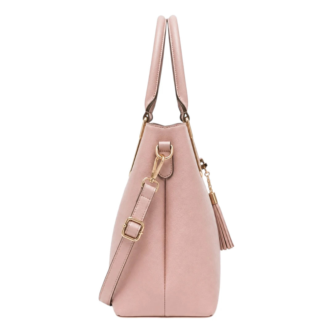 Velorma Blush Pink Elegant Tote Handbag