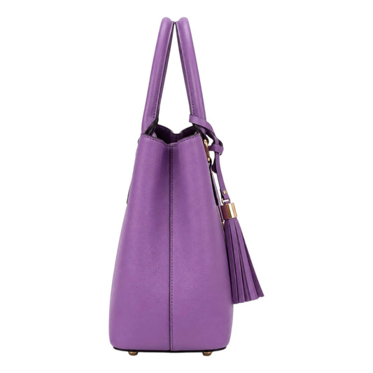 Velorma Elegant Purple Structured Handbag Premium Everyday Tote